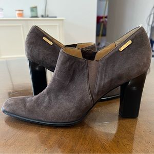 Celine brown suede ankle boots